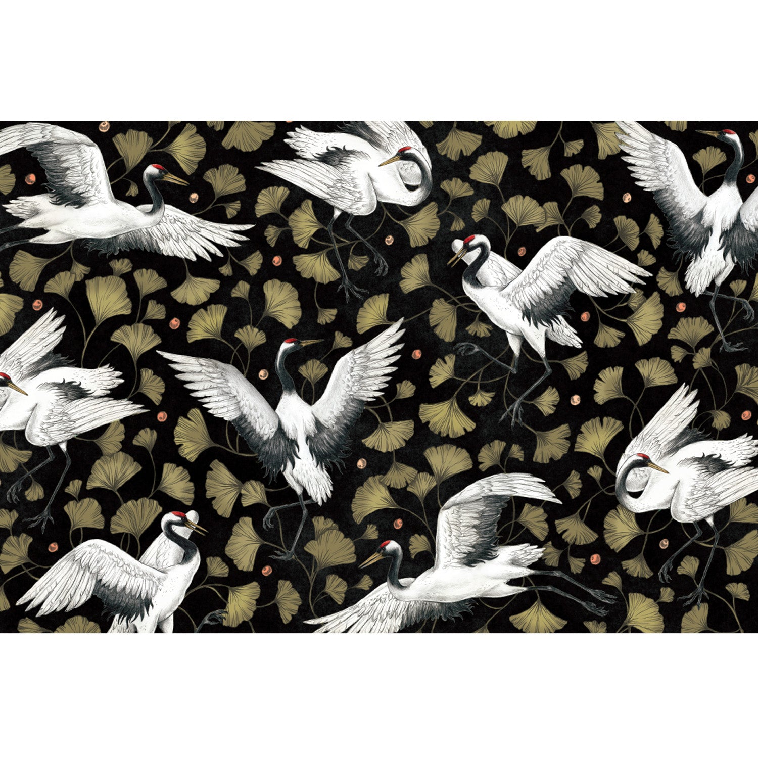 Elegant Crane Dance Placemat Set - Non-Slip Table Mats for Dining, Home Decor & Party Use - Perfect for Everyday Meals, Special Occasions & Asian-Themed Decor