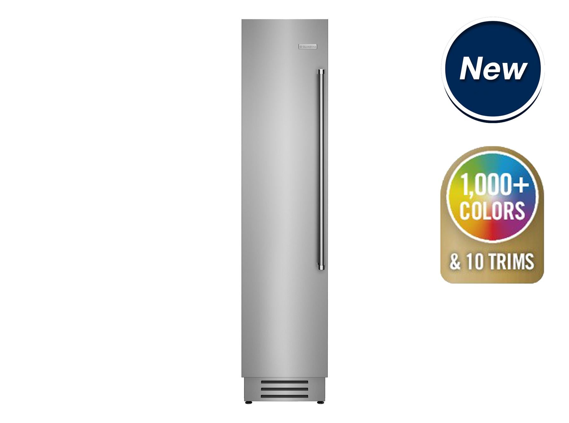 Bluestar BIF18L0 18 Column Commercial Freezer - Left Swing Door, Energy Efficient Upright Freezer for Restaurants, Grocery Stores & Food Service Businesses