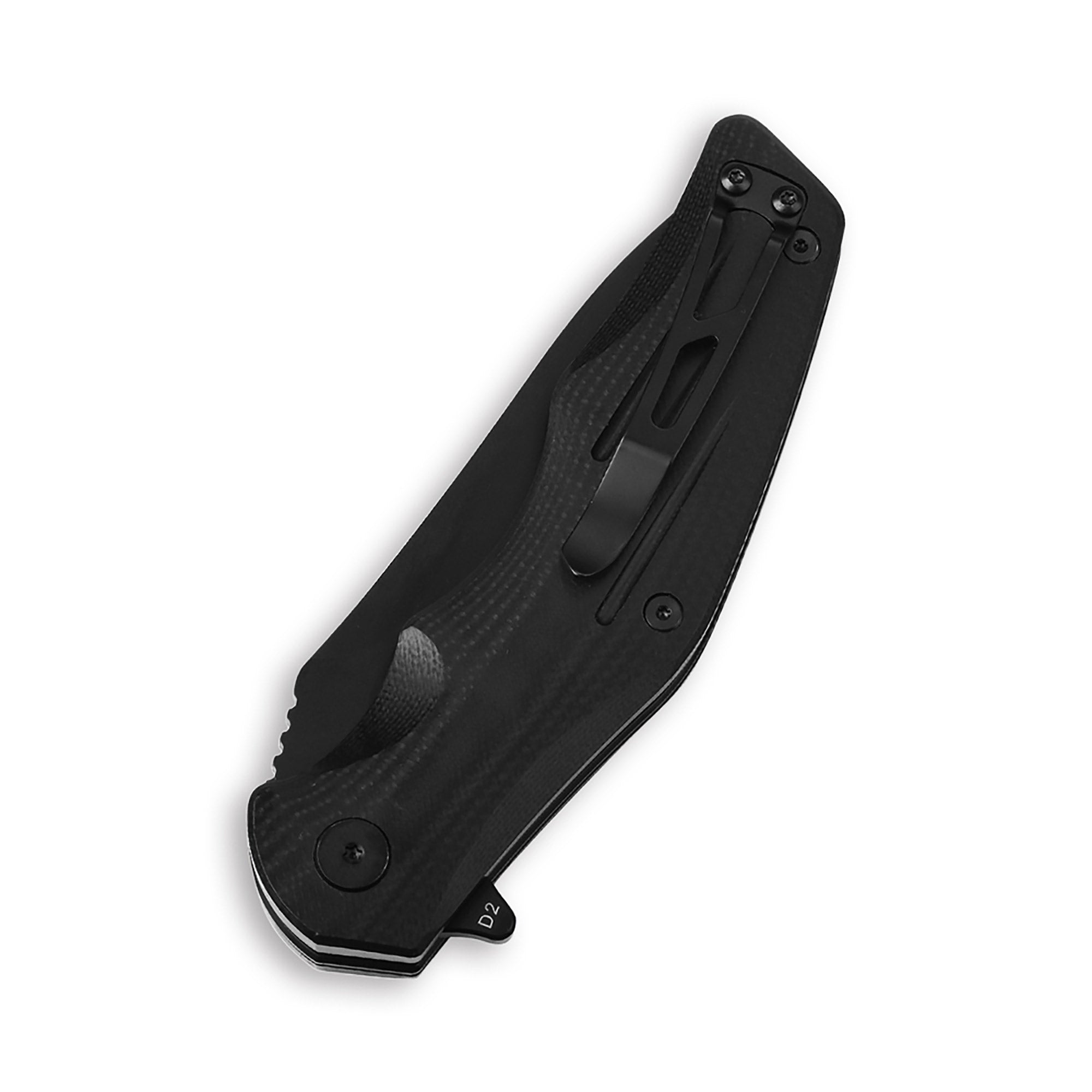 QSP Pangolin Liner Lock Pocket Knife - D2 Steel Blade, G10 Handle - EDC Folding Knife for Camping, Hiking & Outdoor Survival