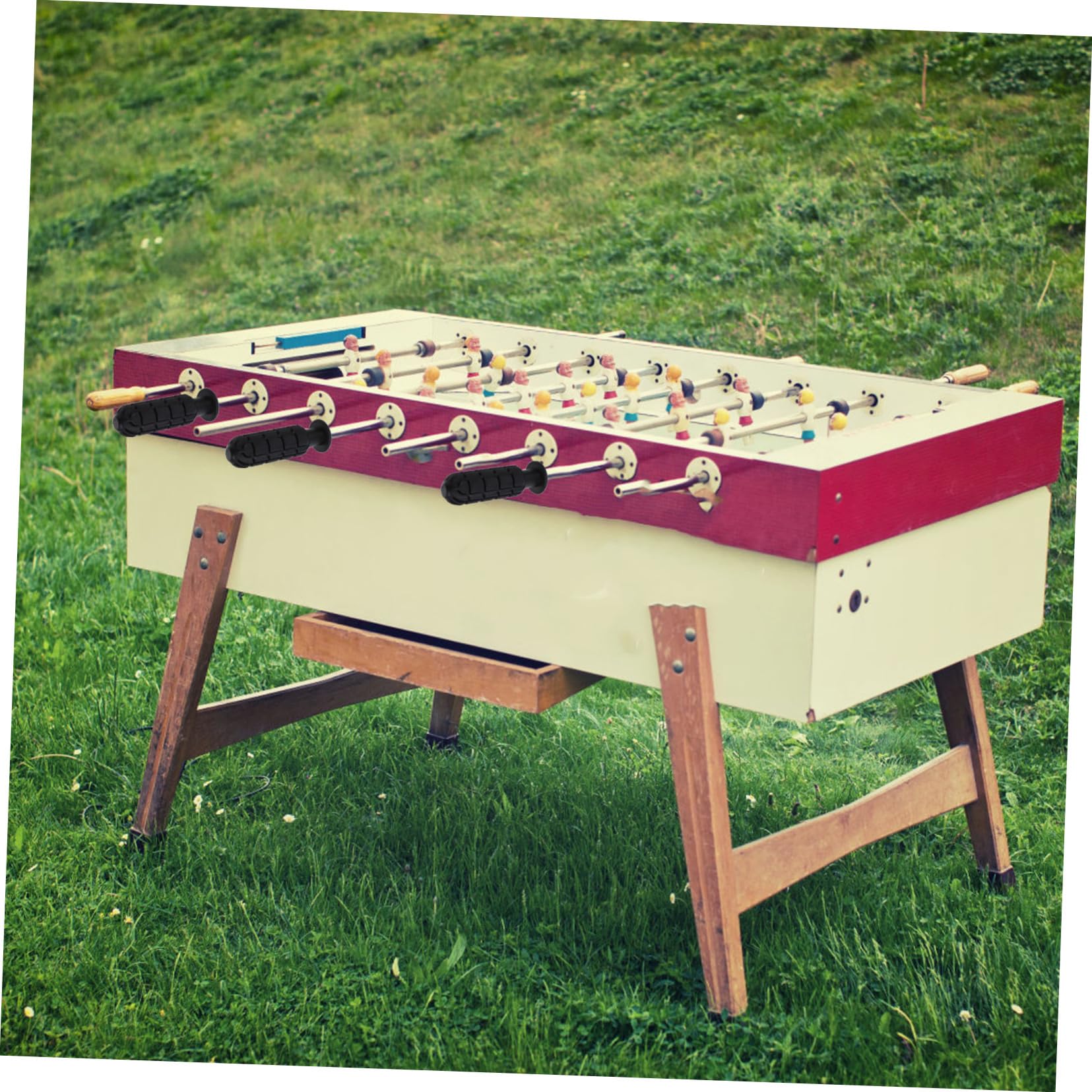 TOYANDONA 24 Pezzi Accessori Per Calcio Balilla - Maniglie Sostituibili per Calcio Tavolo, Grip Foosball Handle per Bambini e Adulti, Ideali per Partite in Casa e Tornei Amatoriali