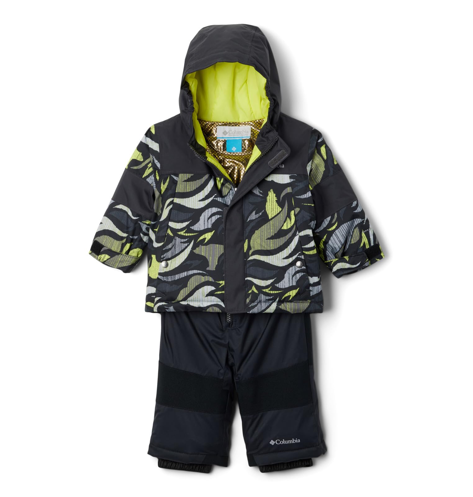Columbia Baby Boys' Mighty Mogul Snowsuit Set - Waterproof Winter Jacket & Bib Pants for Toddler Outdoor Play, Skiing & Snow Adventures