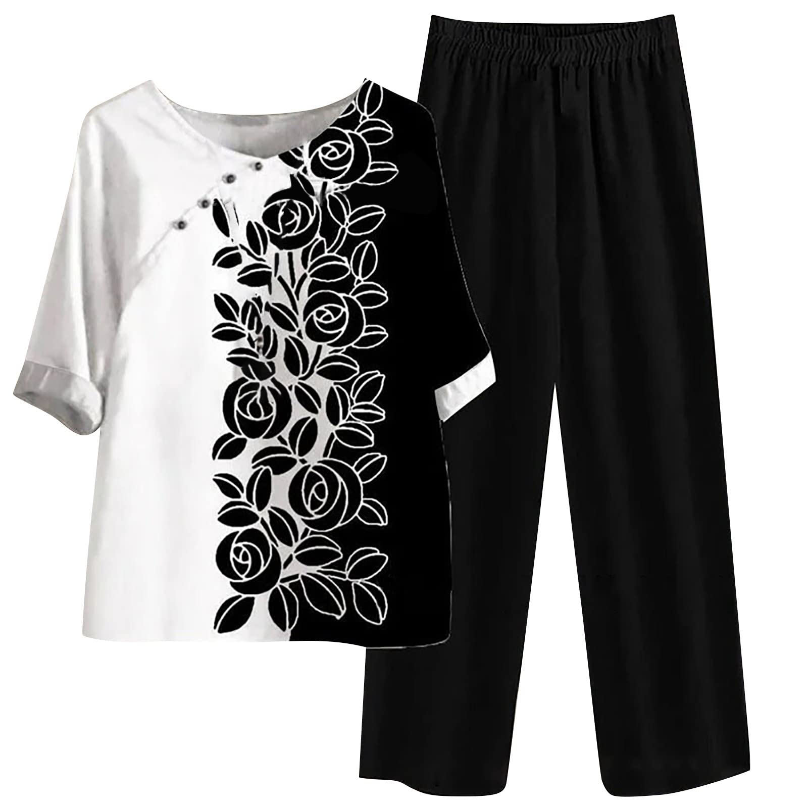 Women's 2 Piece Matching Short Set - Summer Lounge & Beach Outfit | Casual Comfort Wear for Women | Perfect for Vacation, Yoga, and Relaxing at Home