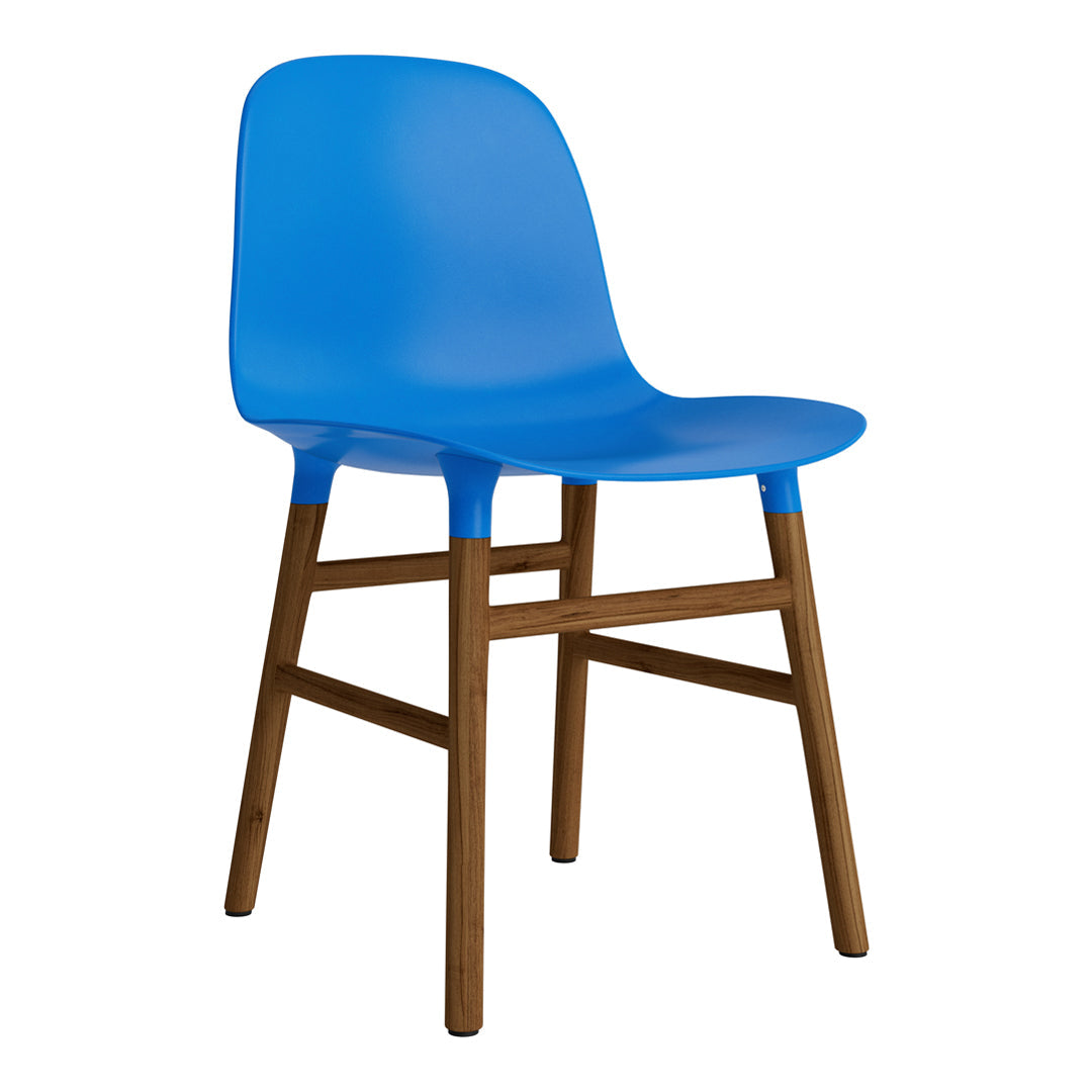 Modern Form Chair with Sturdy Wooden Legs - Perfect for Dining Room, Office, or Living Room Decor