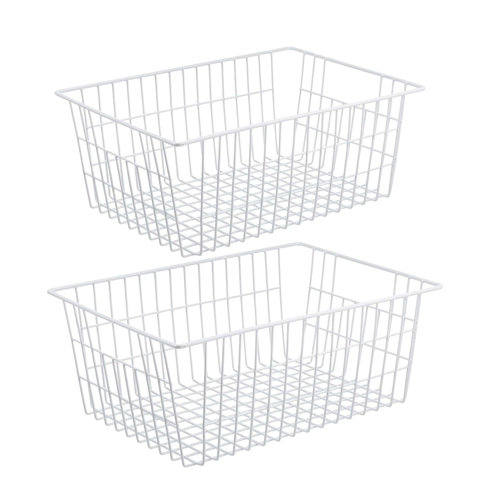 Redrubbit Wire Storage Basket & Cabinet Shelf Organizer - Perfect for Kitchen, Bathroom, and Closet Organization