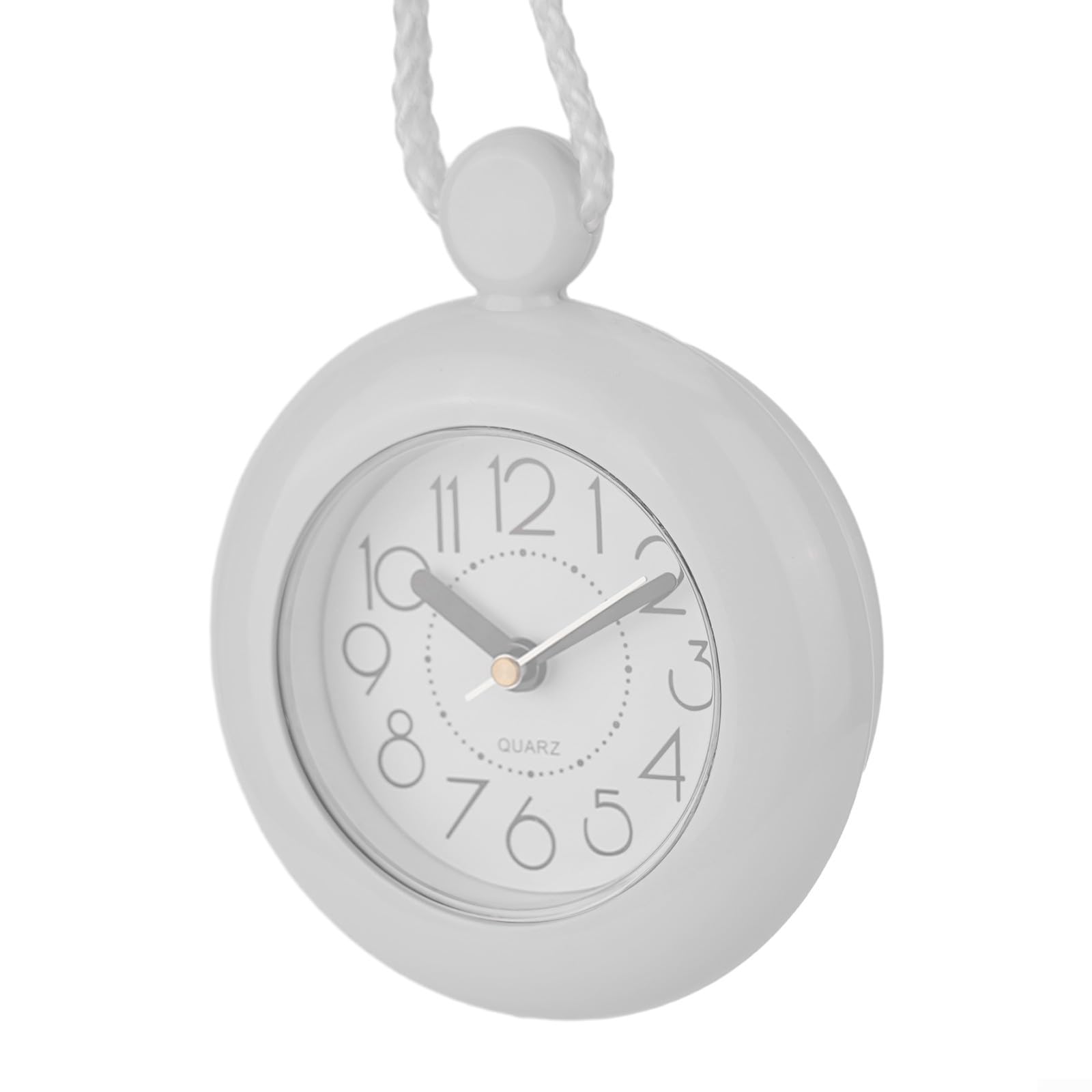 Waterproof Multipurpose Bathroom Clock - Hangable Design for Kitchen, Bedroom & Living Room - Perfect for Shower, Gym Locker & Outdoor Use