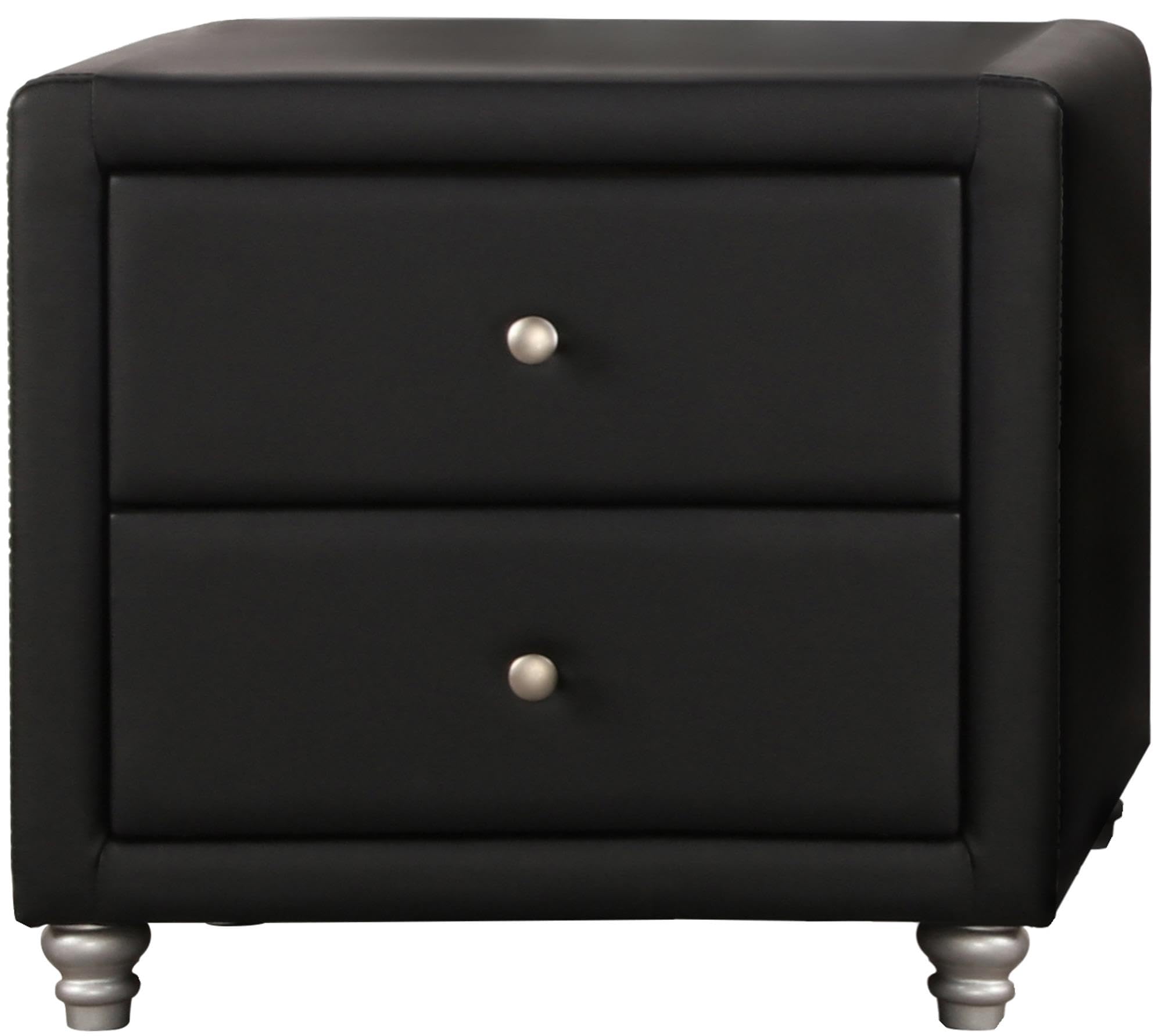 Camden Isle Carlton King Size Platform Bed with 2 Nightstands - Black Wooden Bed Frame for Modern Bedroom | Perfect for Master Bedroom, Guest Room & Apartment
