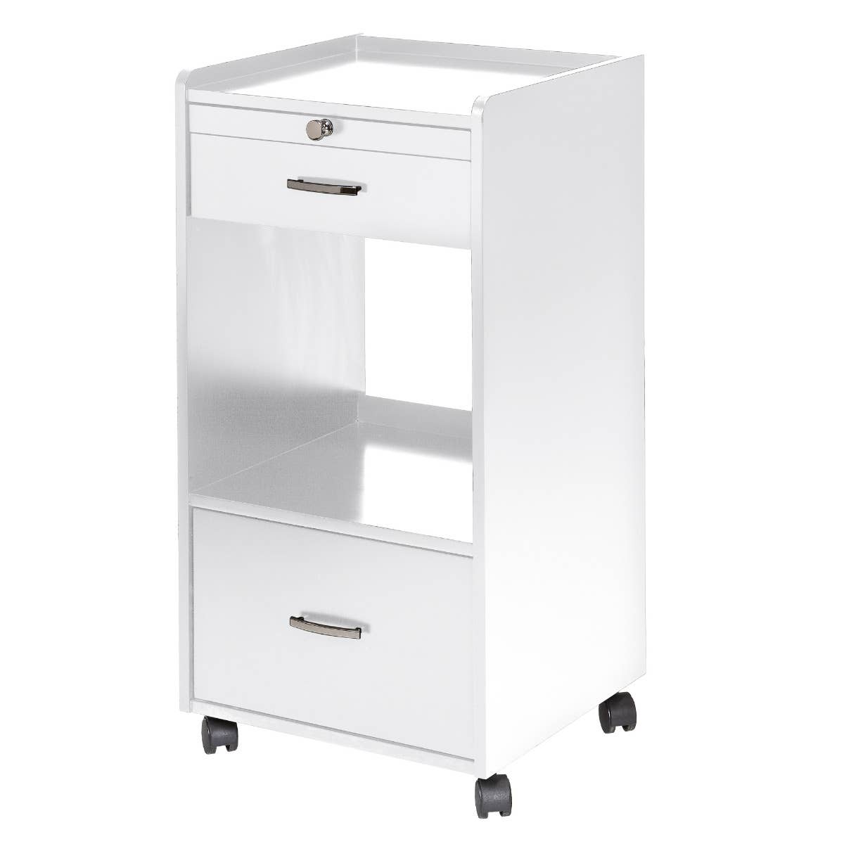 Element Trolley™ - Heavy Duty Rolling Utility Cart with 3 Shelves for Storage & Organization | Perfect for Home, Office, Warehouse & Retail Use