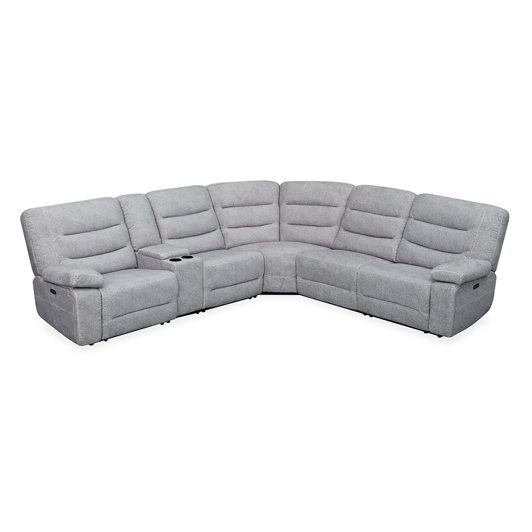 Premium Preston Power Reclining Sectional Sofa - Modern L-Shaped Recliner with USB Charging & Cup Holders | Perfect for Living Room, Home Theater & Family Gatherings