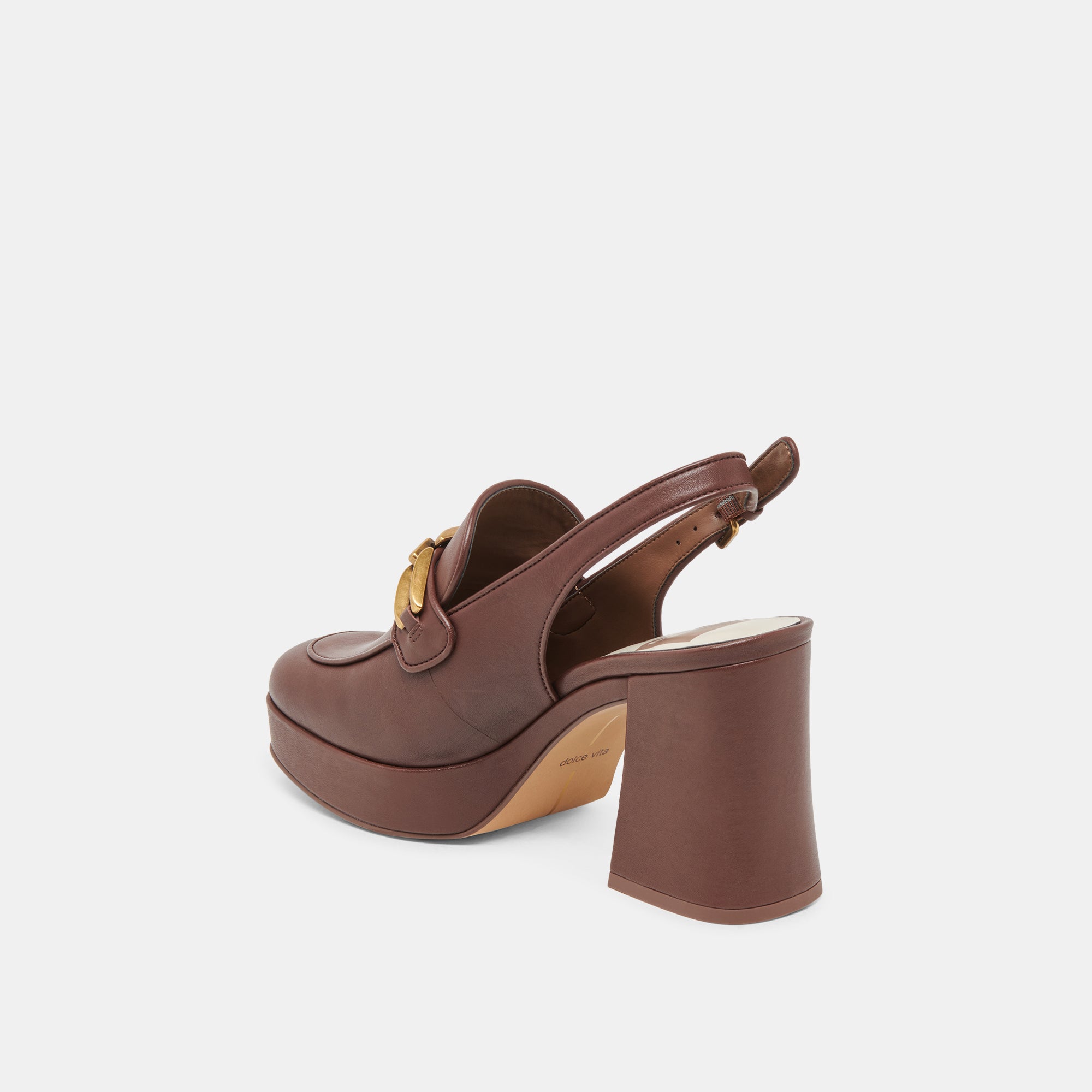 SIRUS Women's High Heels - Chocolate Brown Genuine Leather Pumps for Office, Party & Special Occasions