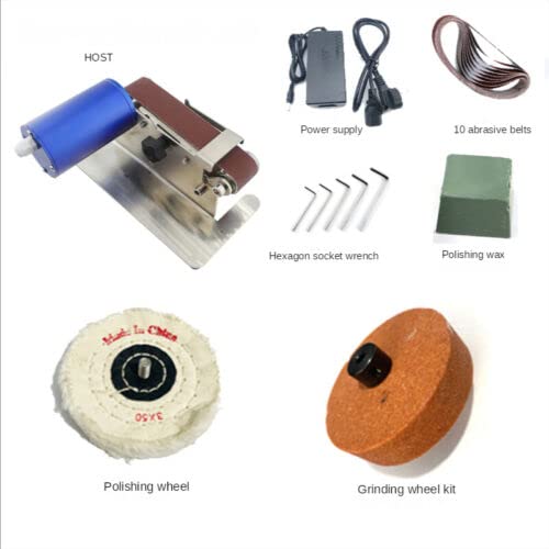 Waterproof Electric Belt Sander - Professional Knife Sharpener & Fixed Angle Grinder with Polishing Function | Perfect for Woodworking, Metalworking & DIY Home Projects