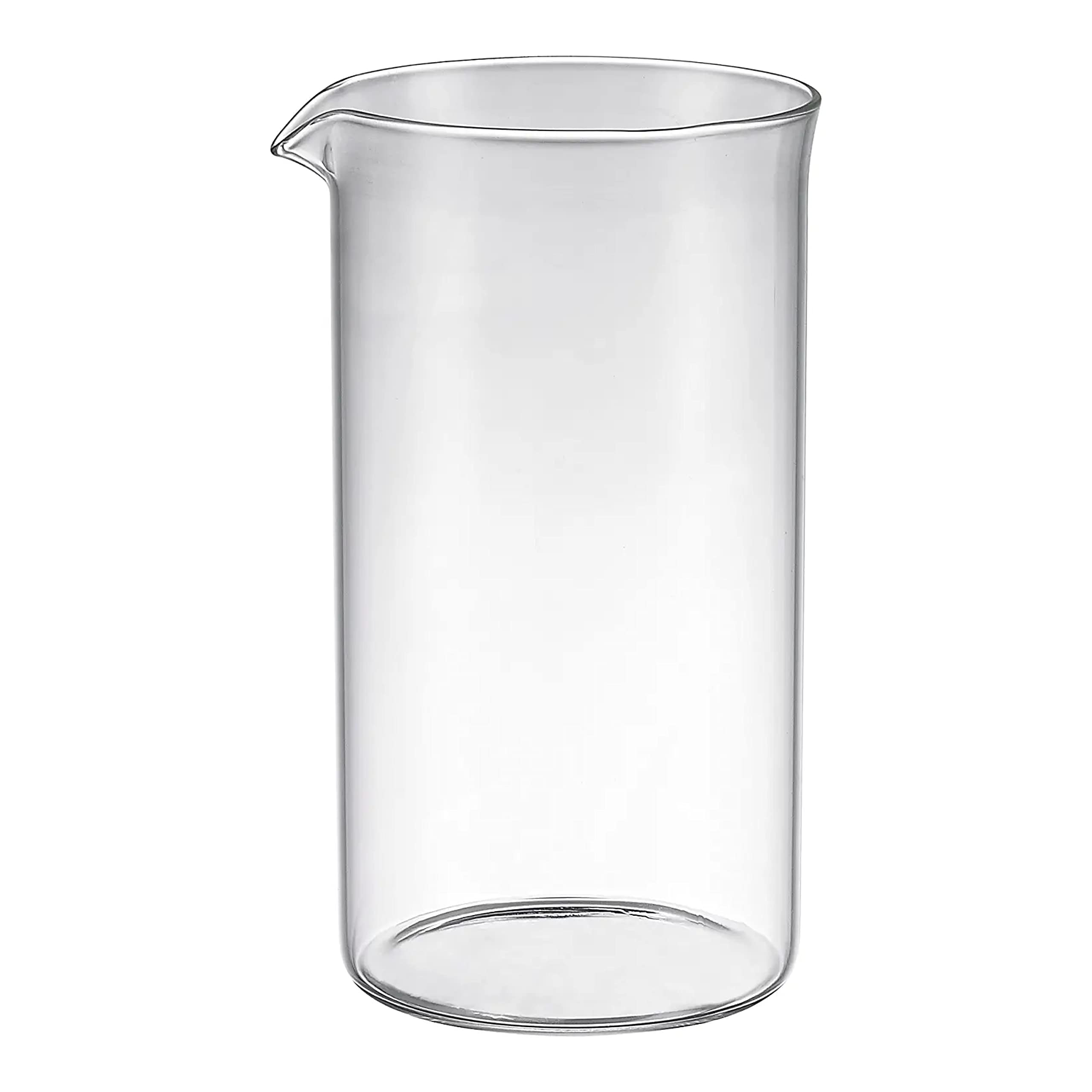 Bruntmor 34 oz French Press Replacement Carafe - Fire Hardened Borosilicate Glass Beaker for Coffee & Tea Brewing | Durable Coffee Maker Accessory for Home, Office & Camping Use