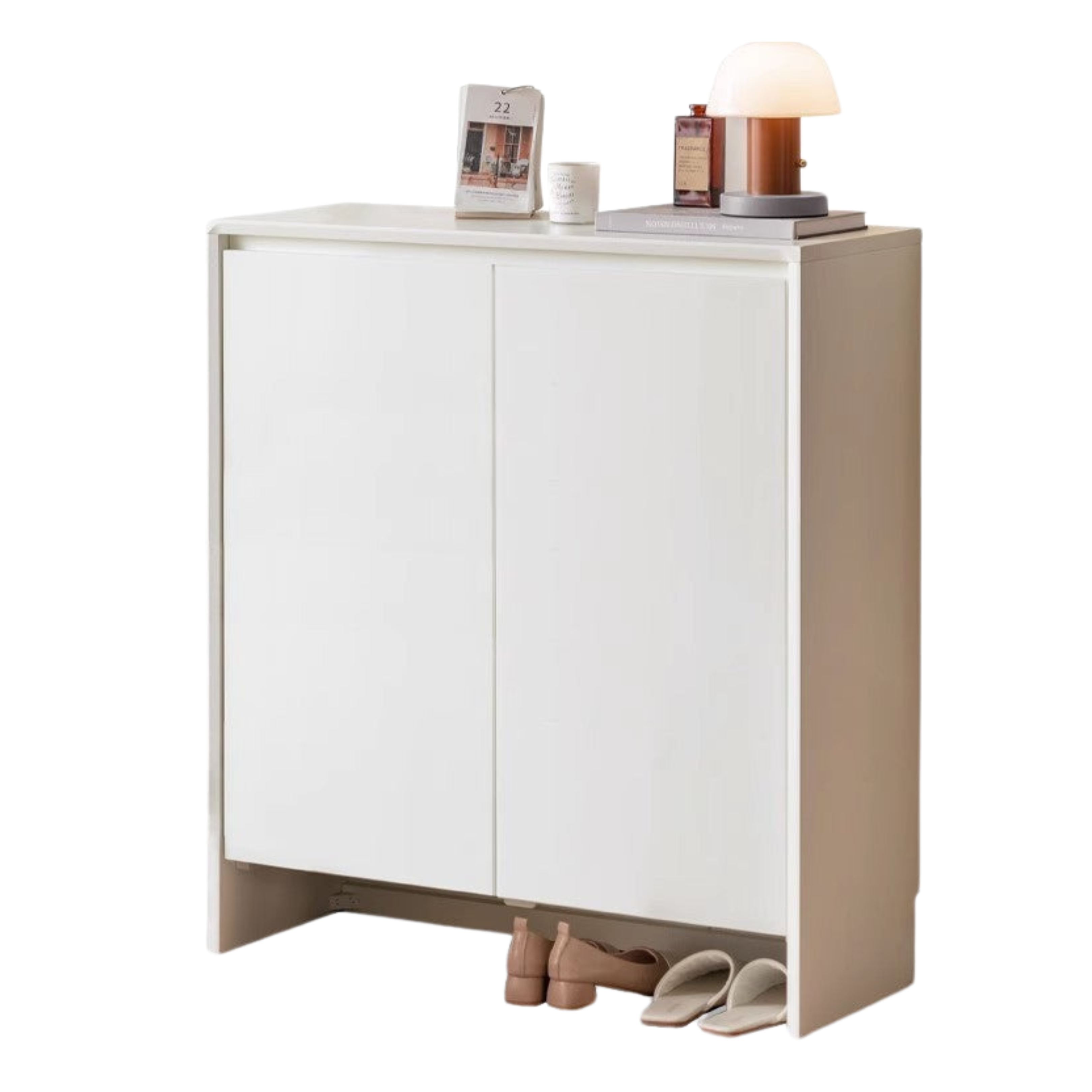 Premium New Zealand Pine Solid Wood Entryway Shoe Cabinet - Stylish Storage for Shoes, Hats & Accessories - Perfect for Hallway, Foyer & Mudroom Organization
