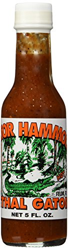 GATOR HAMMOCK Lethal Gator Hot Sauce - 5 Fl Oz Bottle | Extreme Heat Ghost Pepper Sauce | Perfect for Wings, Tacos, Burgers & Spicy Food Lovers