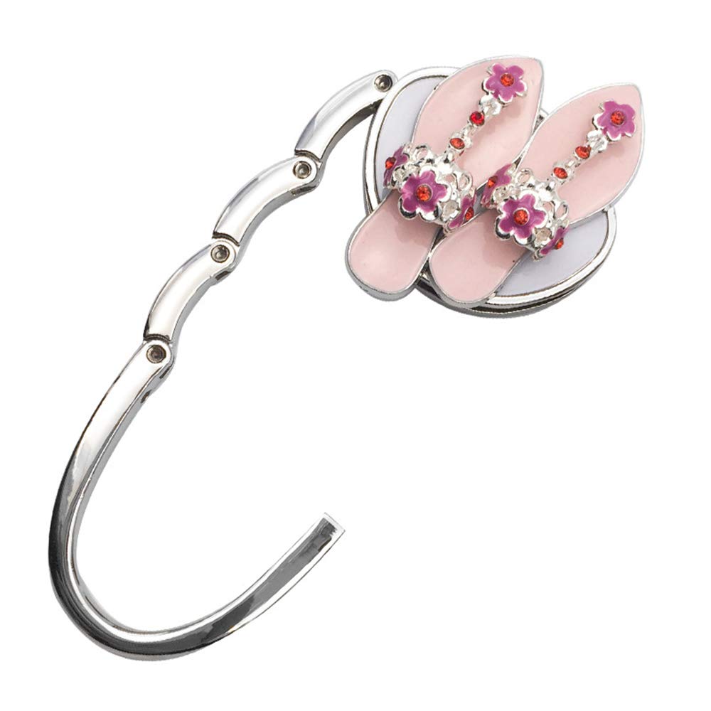 Foldable Metal Purse Hook & Hanger - Portable Handbag Holder for Tables, Restaurants, and Travel - Perfect for Dining Out, Shopping, and Keeping Your Bag Clean
