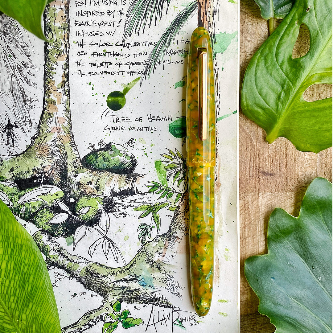Esterbrook Estie Limited Edition Rollerball Pen - Premium Writing Instrument with Smooth Ink Flow - Perfect for Journaling, Note Taking & Gift Giving (Rainforest Collection)