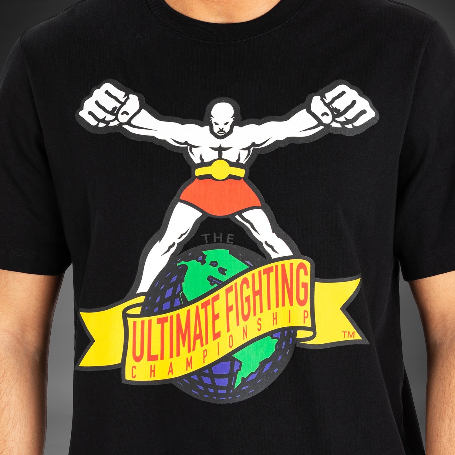 UFC by Venum Ulti Man T-Shirt - Black & White - Official Fightwear for MMA Training & Casual Wear