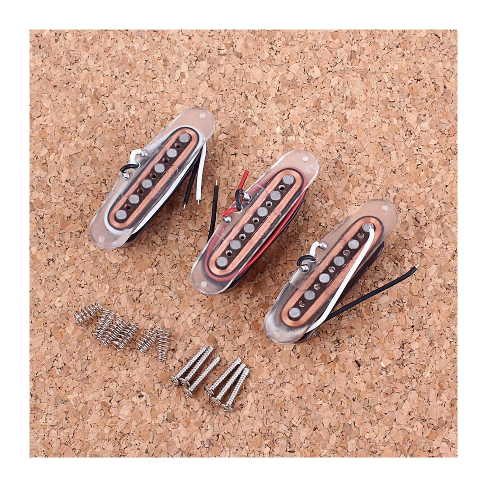 Alnico V Humbucker Guitar Pickup Set - 3pcs Single Coil Pickups for Electric Guitar (Neck/Middle/Bridge) | Perfect for ST Style Guitars & Rock/Blues Performances