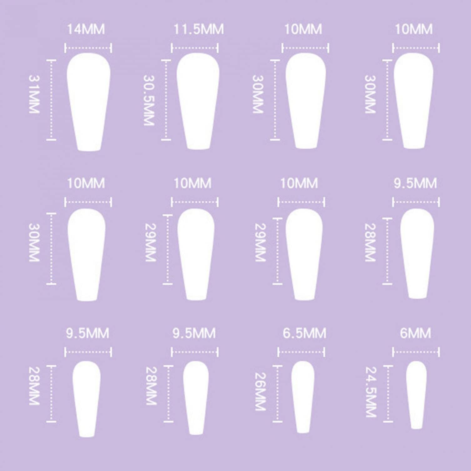 24pcs Long Glossy Press On Nails - Nude Pink with Floral Designs, French Ballerina Coffin Fake Nails for Manicure | Perfect for Parties, Weddings & Everyday Wear