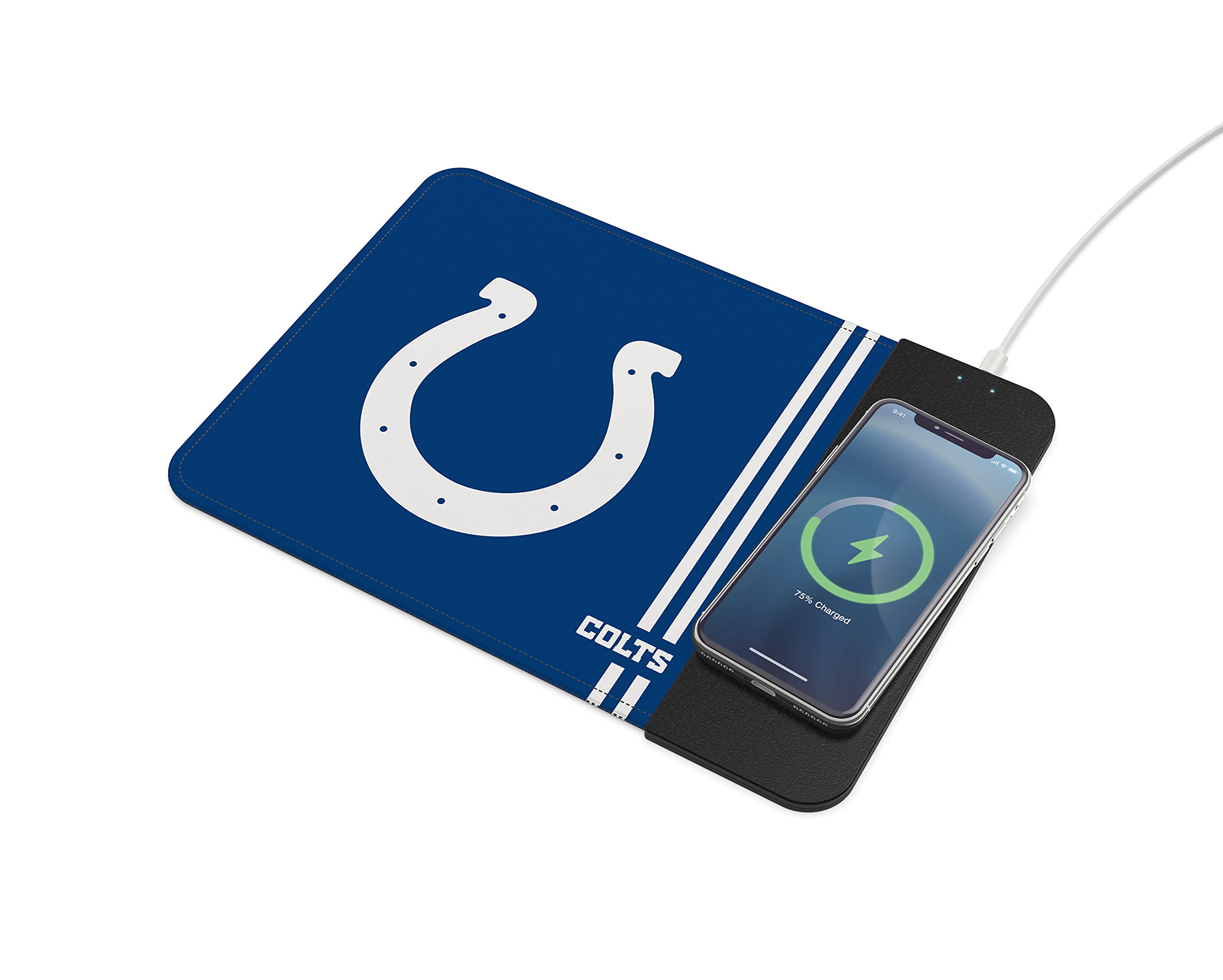 SOAR NFL Team Logo Wireless Charging Mouse Pad - Fast Qi-Compatible Charging Pad for Desk, Gaming & Office Use