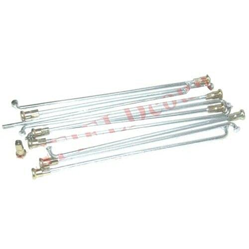 220mm Universal Steel Zinc Coated Spokes with Nipples (50 Pack) - Perfect for Bicycle Wheel Repair and Custom Builds