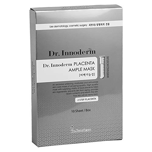 10 Sheets Placenta Anti-Aging Facial Mask - Moisturizing, Lifting & Toning Sheet Mask for Youthful Skin (40ml Per Sheet) | Perfect for Spa Night, Self-Care Routine & Skin Rejuvenation