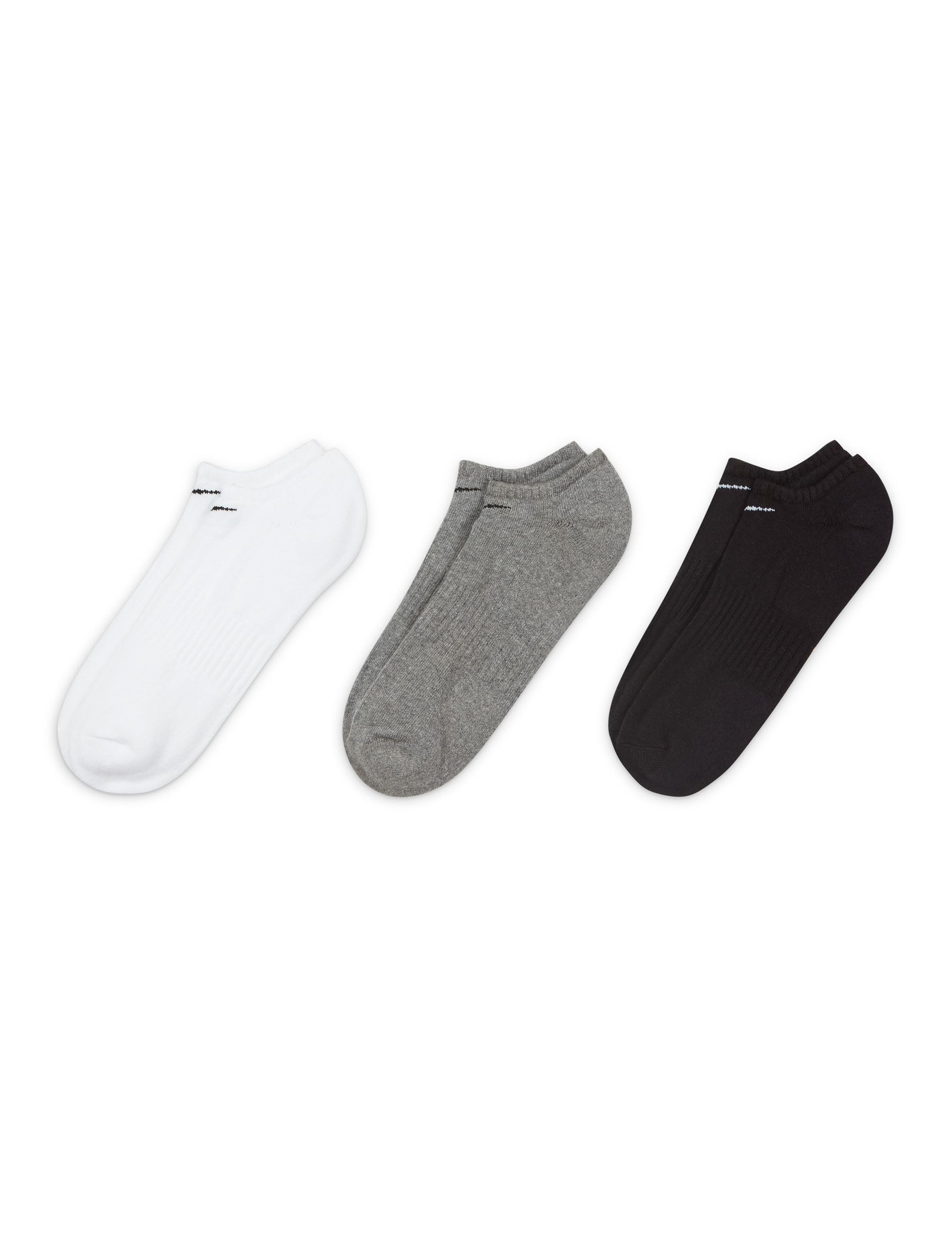 Comfortable Everyday Cushioned Socks for Men & Women - 3 Pack (White, Grey, Black) - Perfect for Work, Running & Home Relaxation
