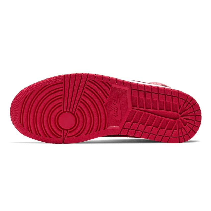 Air Jordan 1 Mid GS Bred Banned Black Gym Red Basketball Shoes 2020 - Perfect for Streetwear Fashion & Gym Training