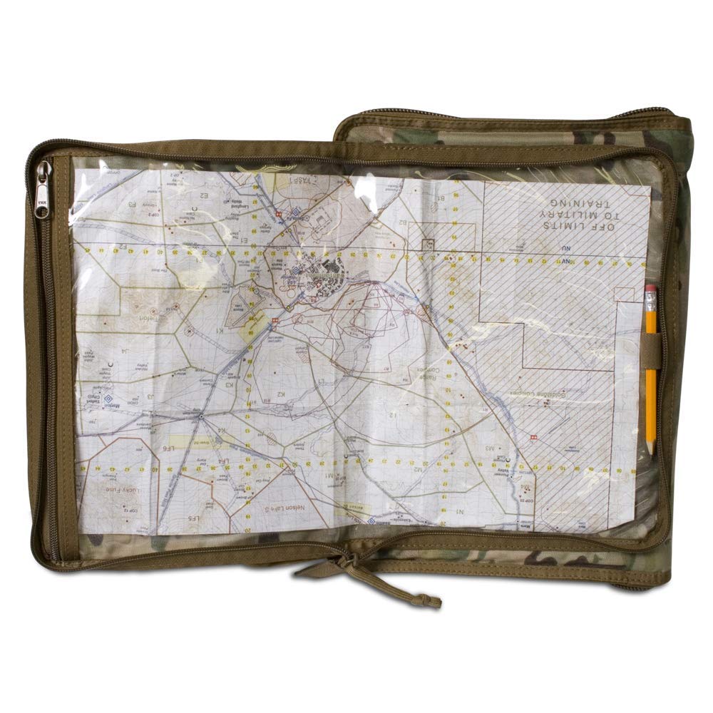 Tactical Notebook Cover - Military Grade Zippered Organizer for 8.5