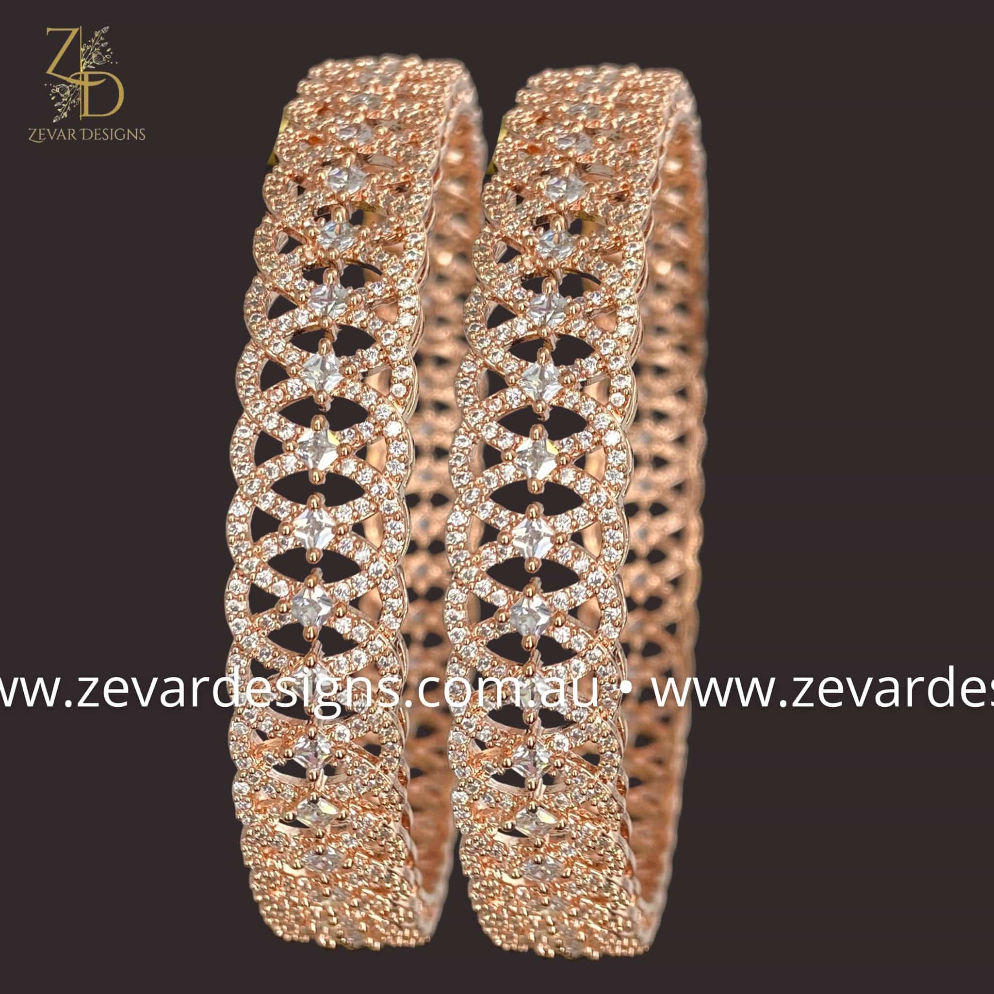 Rose Gold Bangles for Women - Elegant Stackable Bracelets for Everyday Wear, Party & Special Occasions