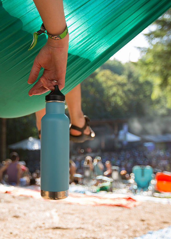 Klean Kanteen Vacuum Insulated Stainless Steel Water Bottle - 20oz (592mL) - Keeps Drinks Hot/Cold for Hours - Perfect for Hiking, Gym & Everyday Use