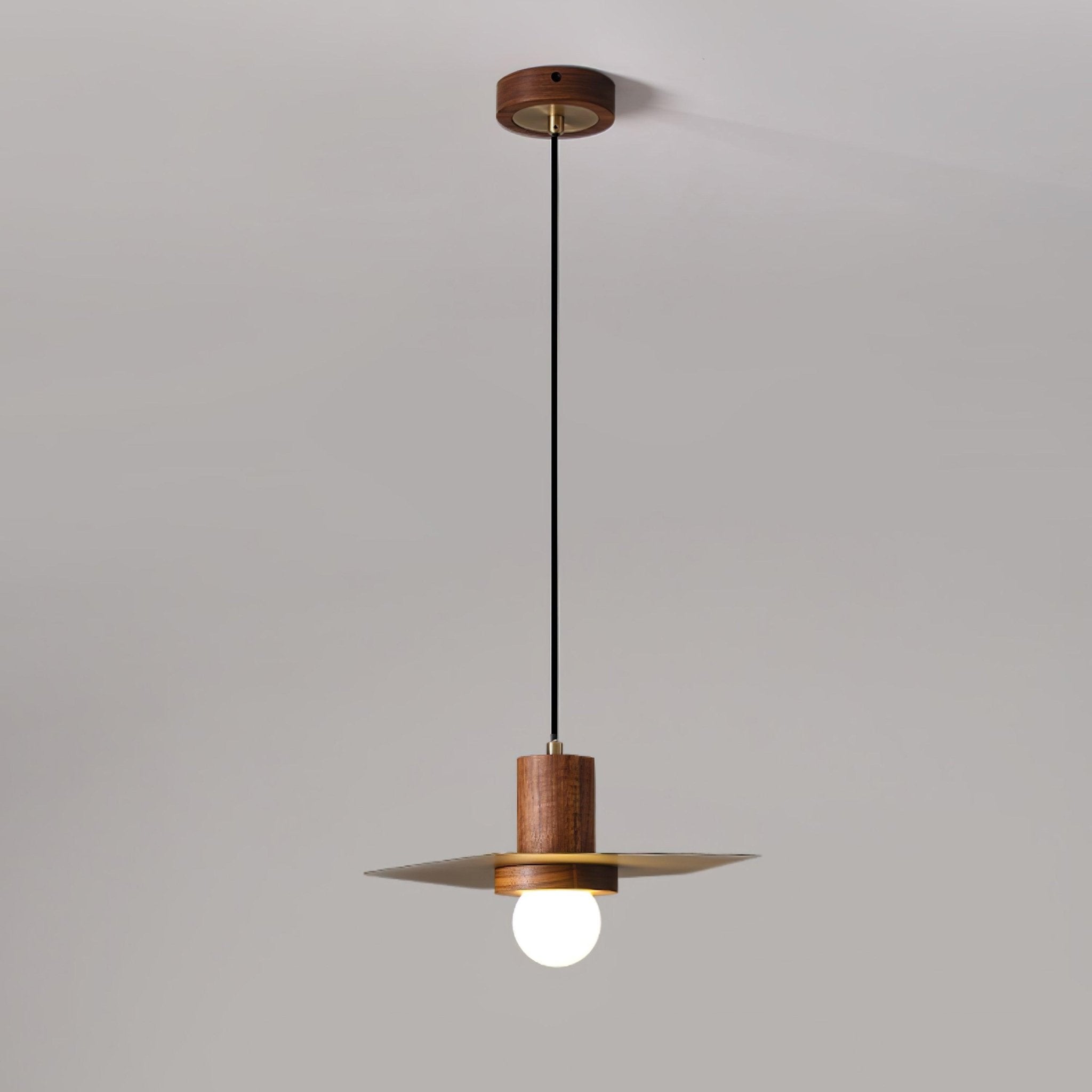 Walnut wood & Brass