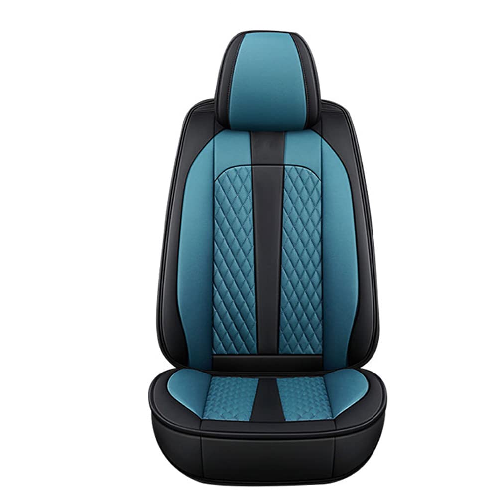 Premium Universal Car Seat Covers Full Set - 5 Seat Leather Protectors for Honda Accord IX (2014-2017) | Front & Rear Cushion Accessories | Black & Blue Color Options | Perfect for Daily Commute, Road Trips & Family Protection
