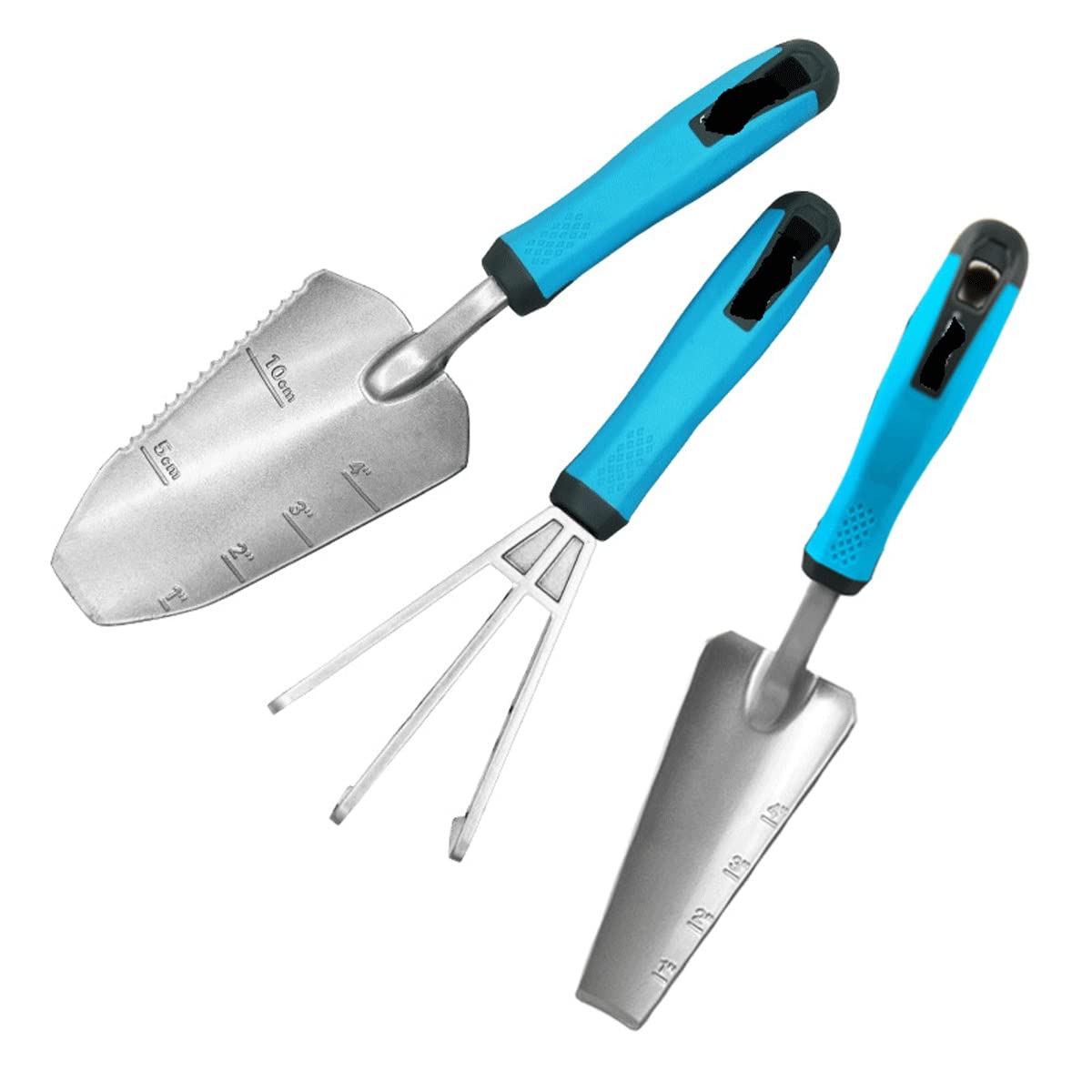 YUEGOO 10-Piece Gardening Tools Set - Stainless Steel Cultivator, Shovel, Spade, Transplanter for Planting, Weeding & Digging - Perfect for Home Garden, Yard Work & Landscaping