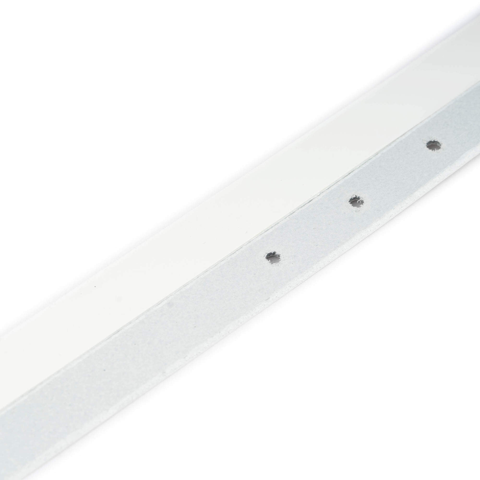 1.5 cm White Genuine Leather Replacement Belt Strap for Versace Buckles - Women's Fashion Accessory for Jeans, Dresses & Office Wear
