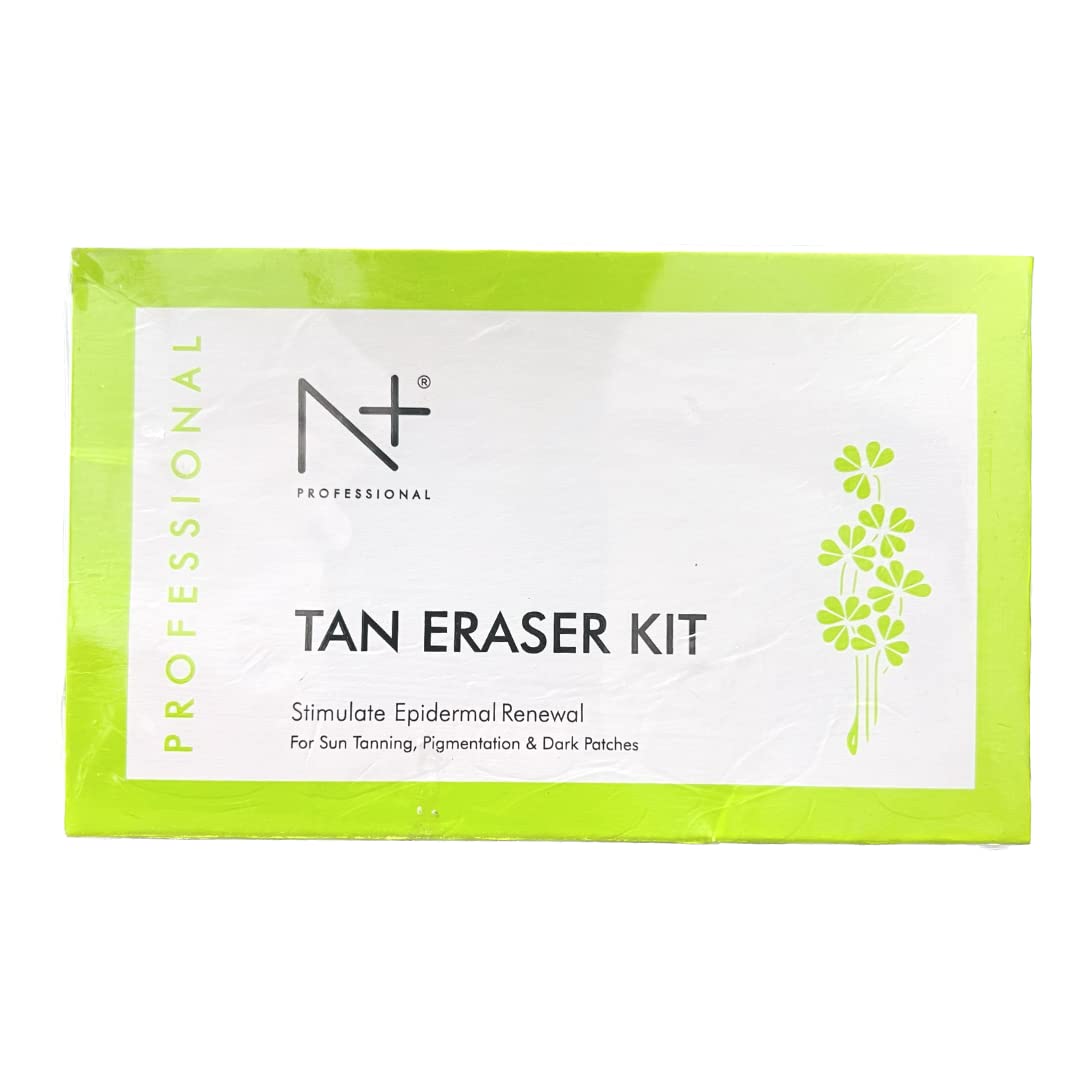 N Plus Professional Tan Eraser Facial Kit - Remove Sun Tan, Pigmentation & Dark Spots - 56g Brightening Treatment for Face & Body - Perfect for Post-Sun Care & Skin Tone Correction
