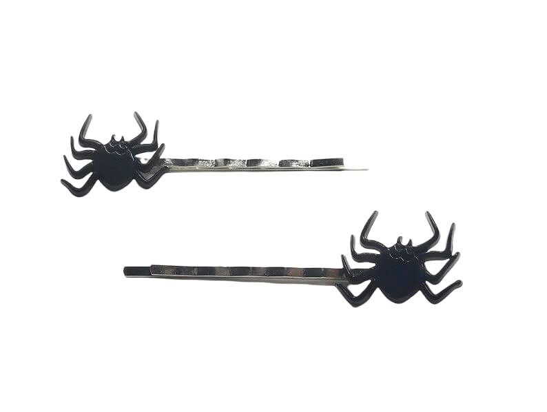Spider Hair Clips for Women - Halloween Hair Pins Set with Festive Bobby Pins, Girls Hair Barrettes for Costume Party, Cosplay, and Holiday Hairstyling Accessories