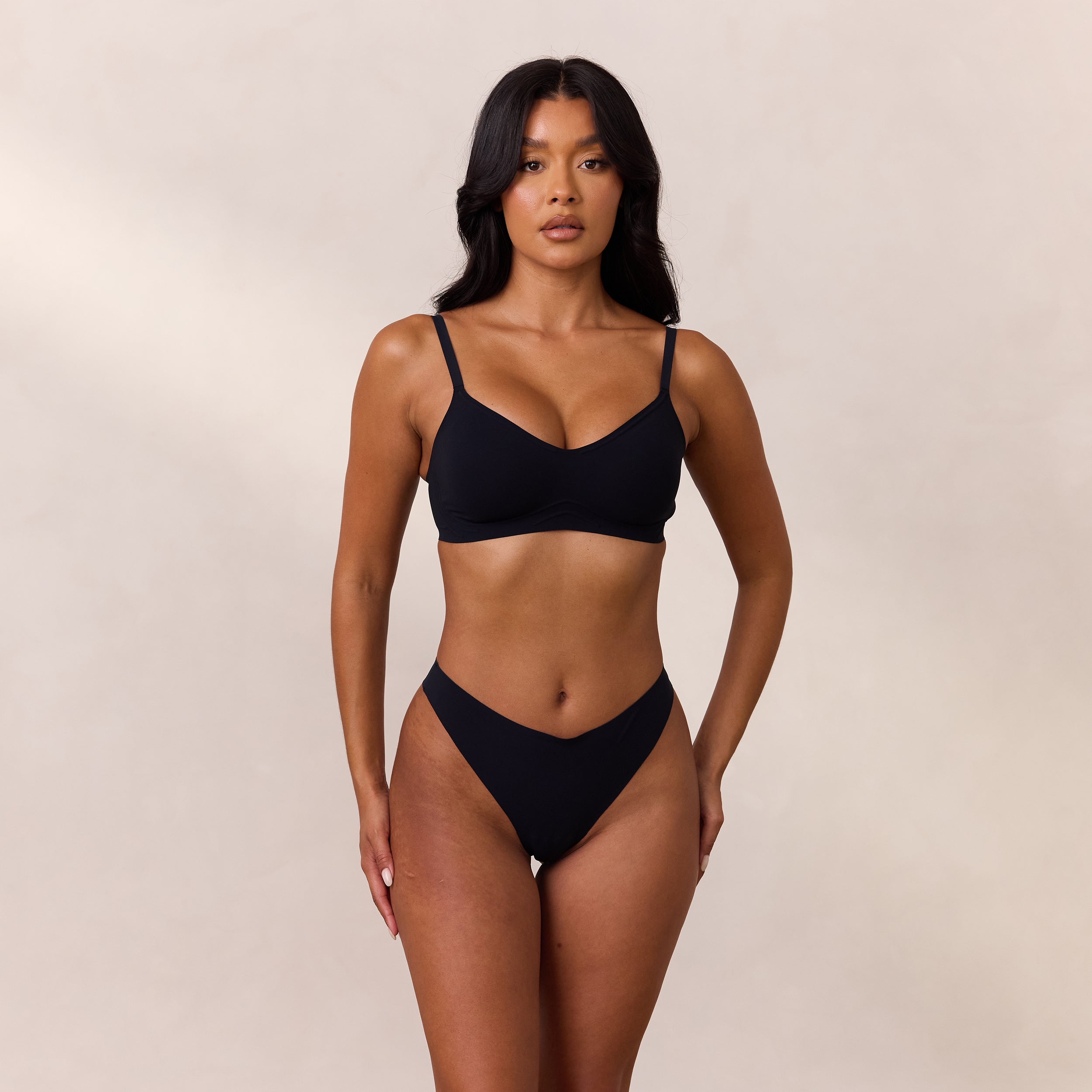 Everyday Flex Bralette - Comfortable Wireless Bra for Women in Black | Perfect for Yoga, Lounge & Sleep