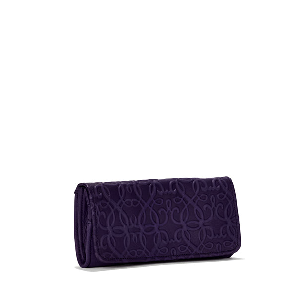 Premium Gabriel Leather Continental Wallet for Men - Amethyst Purple Genuine Leather RFID Blocking Bifold Wallet - Perfect for Travel, Business & Everyday Use