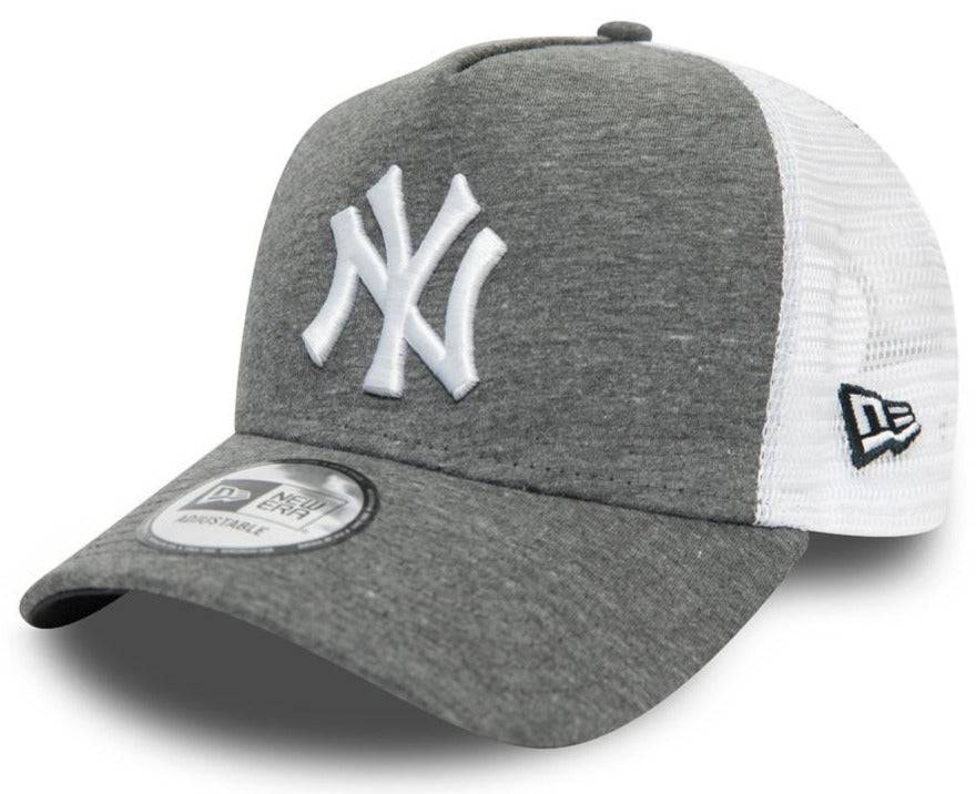 New York Yankees New Era 59FIFTY Grey A-Frame Trucker Cap - Official MLB Baseball Hat for Men & Women, Perfect for Games, Sports & Casual Wear