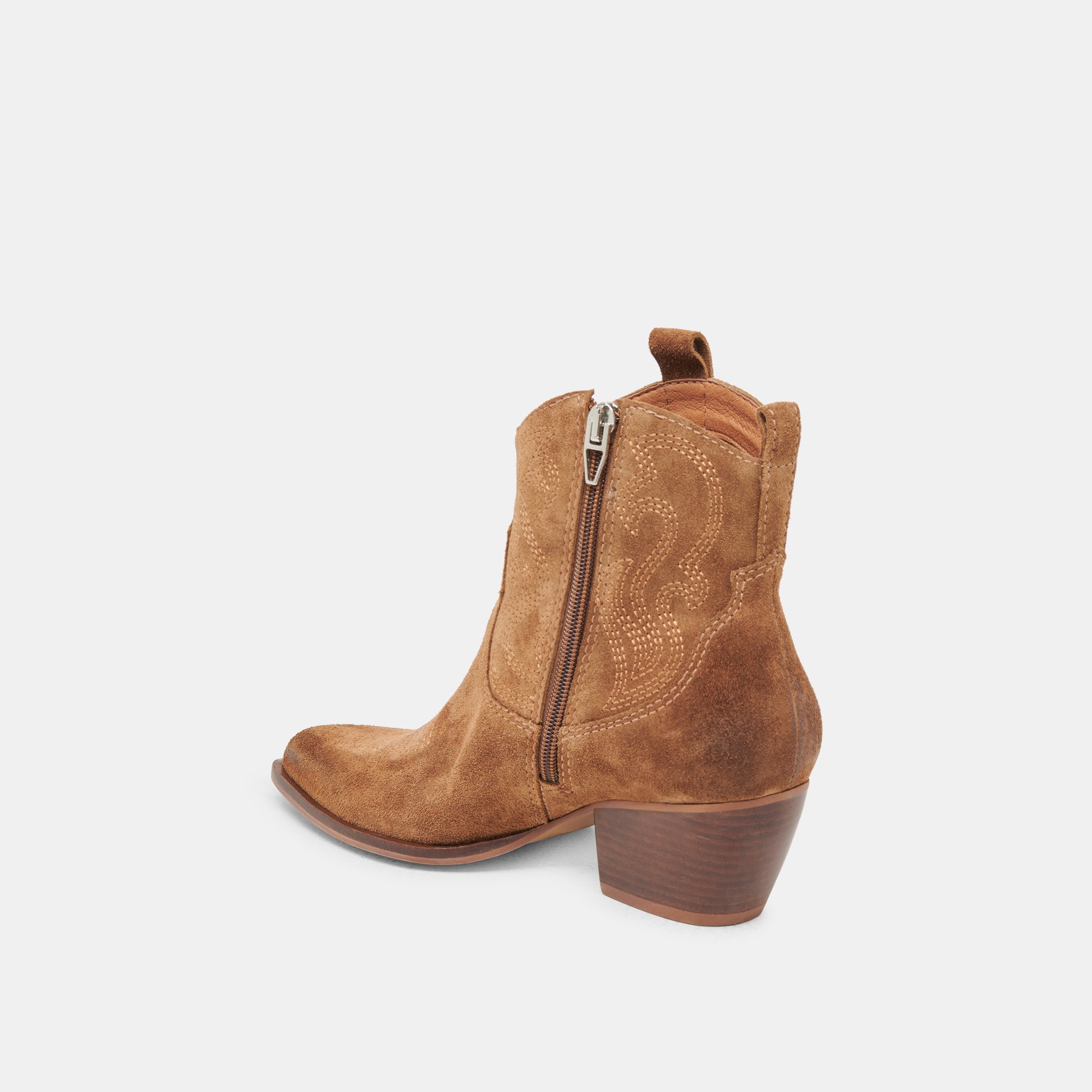 SHANIA Women's Brown Suede Booties - Stylish & Comfortable Ankle Boots for Fall & Winter Fashion