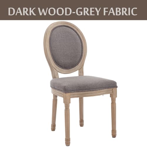 Dark Gray Round Fabric