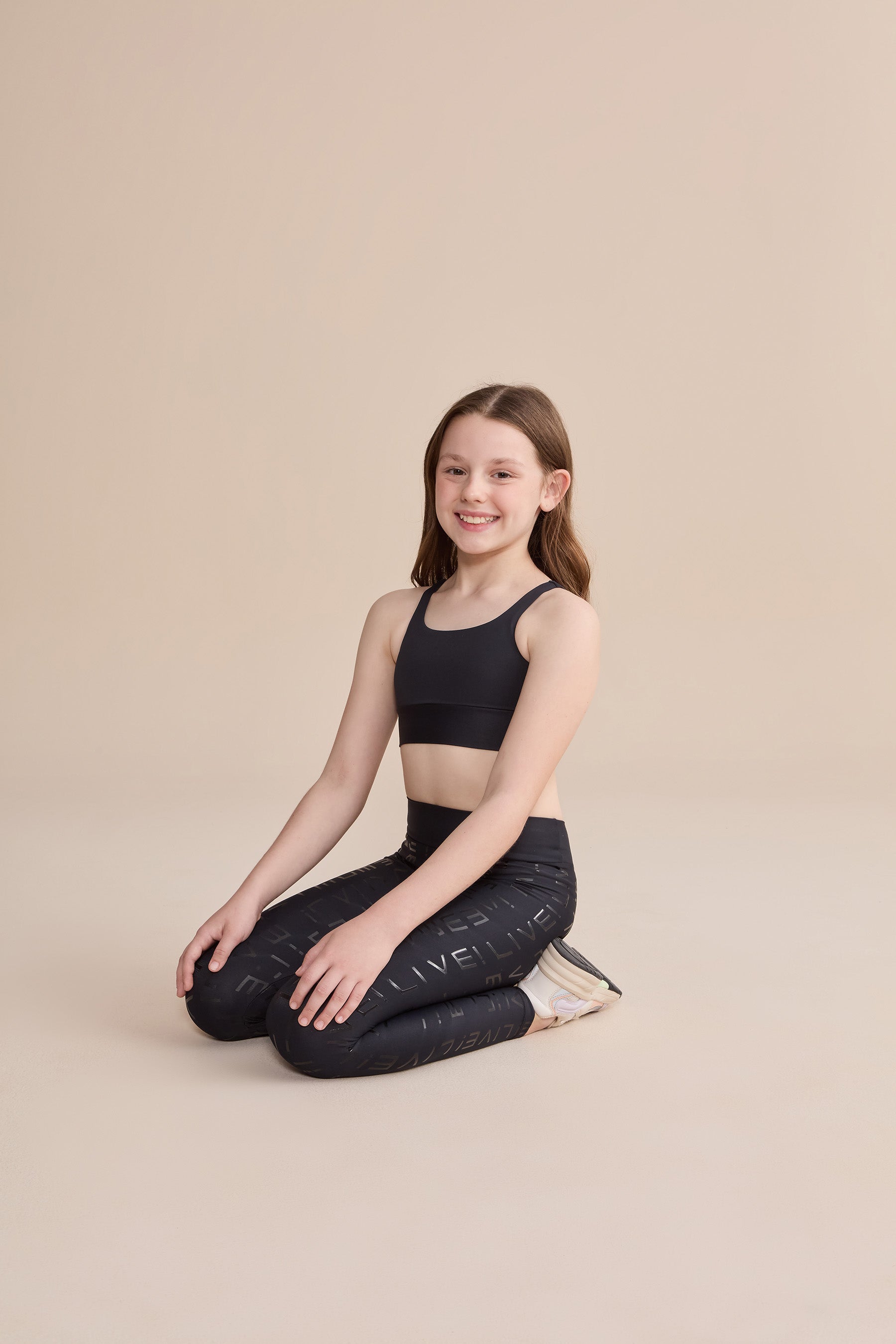 Move Sense® Kids Sports Bra for Girls - Breathable Comfort Support for Running, Yoga & Active Play - Perfect for School PE & Outdoor Activities
