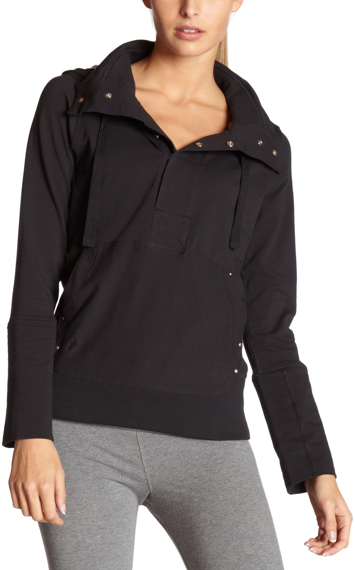Reebok Women's On The Move Coccon Hooded Sweatshirt - Lightweight & Comfortable Pullover for Running, Yoga & Casual Wear