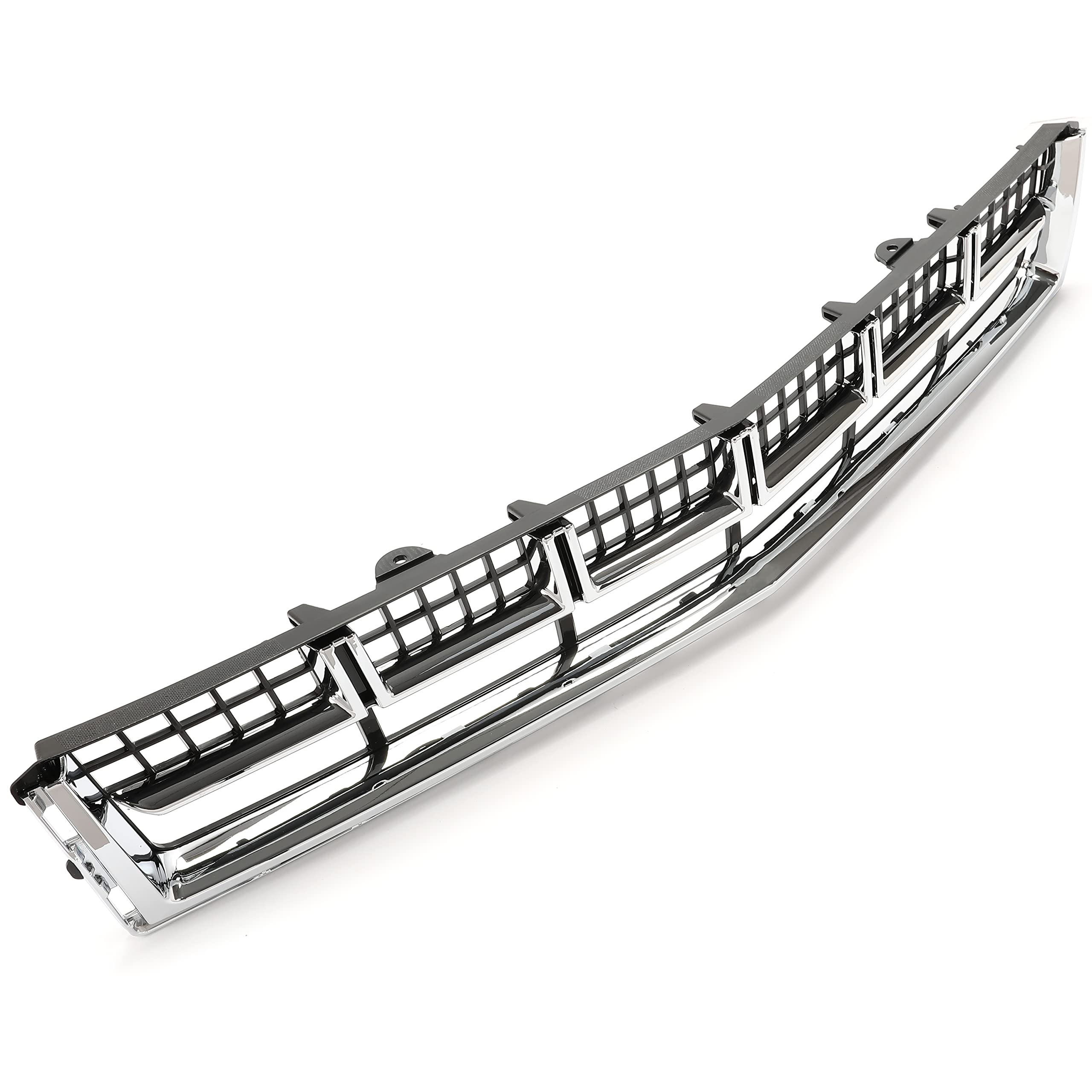 HECASA ABS Front Lower Mesh Grill Bumper Replacement for 2013-2016 Cadillac SRX - Silvery Compatible with 22739004 GM1036167 | Perfect for Off-Road Protection & Style Upgrade