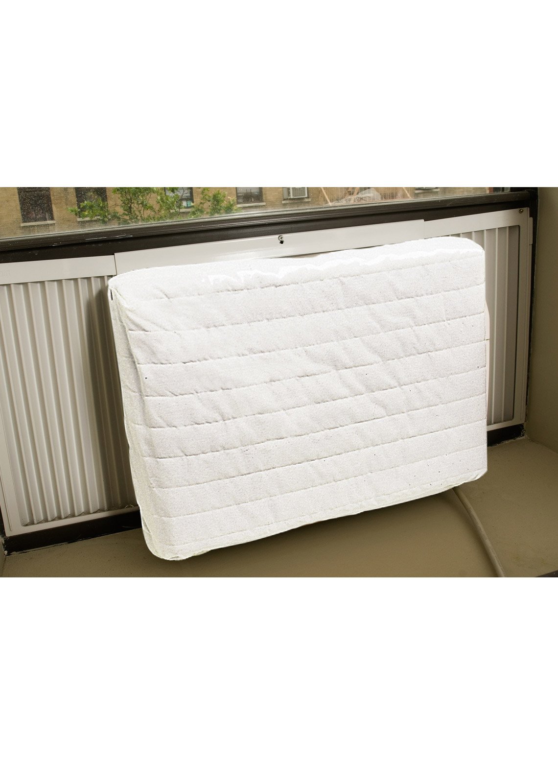 Carol Wright Gifts Quilted Air Conditioner Cover for Indoor AC Units - Large Size | Protects & Decorates Home, Office, Bedroom, Living Room