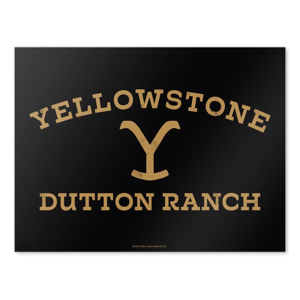 Yellowstone TV Show Dutton Ranch Wall Art Poster - Western Decor for Living Room, Bedroom & Office - High Quality Paper Print Home Decoration
