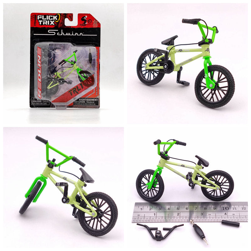 Premium Finger Bike FLICK TRIX Mini BMX Diecast Model Toy - Collectible Miniature Bicycle for Kids & Adults - Perfect for Office Desk Decor, Stress Relief, and Gift Giving