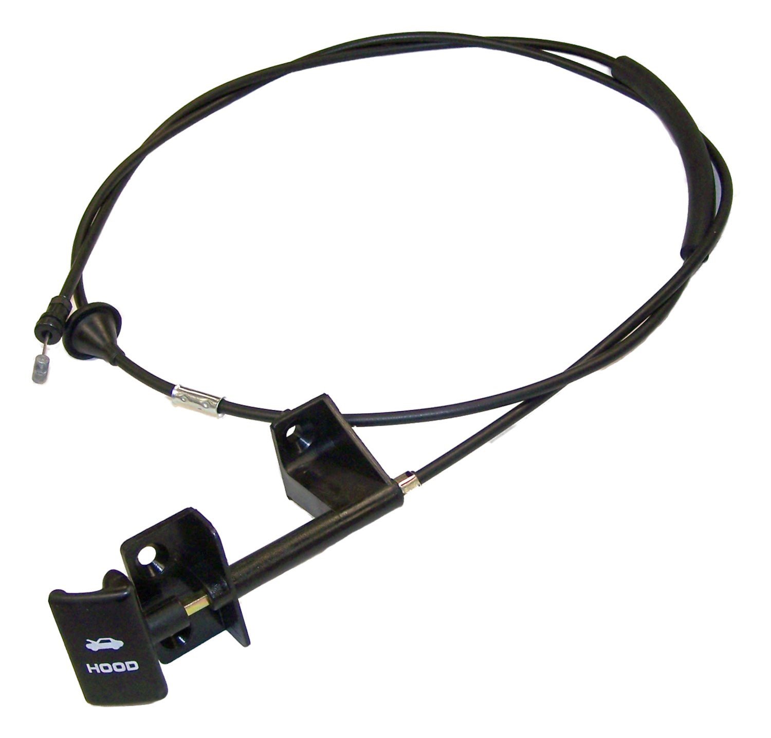 Crown Automotive Hood Release Cable - Black Replacement for Electrical, Lighting & Body - Perfect for Car Repair & Maintenance