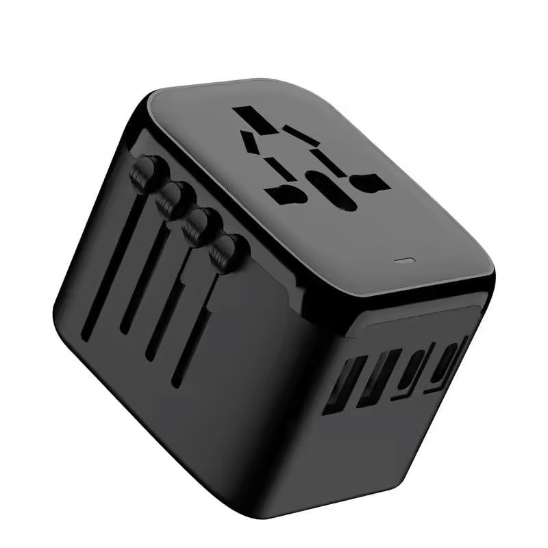 Universal Travel Adapter with Multi-Port USB Charger - Worldwide 150+ Countries Compatibility - Perfect for International Travel, Business Trips & Family Vacations