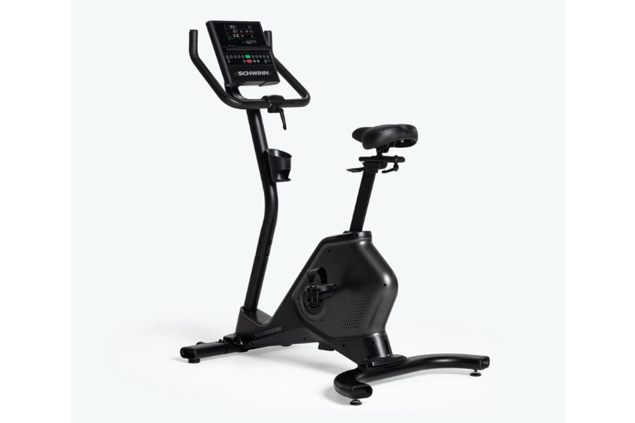 Schwinn 190 Upright Exercise Bike for Home Gym - Magnetic Resistance Indoor Cycling Bike with LCD Display & Heart Rate Monitor - Perfect for Cardio Workouts & Weight Loss Training